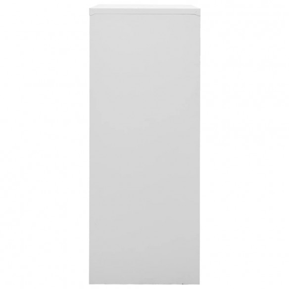 Armoire de bureau Gris clair 90x40x102 cm Acier