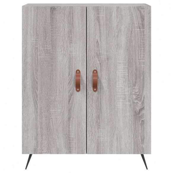 Buffet haut Sonoma gris 69,5x34x180 cm Bois d'ingénierie