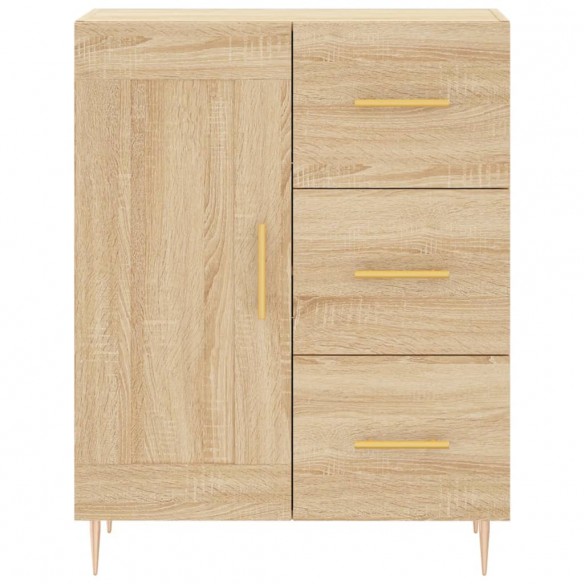 Buffet haut Chêne sonoma 69,5x34x180 cm Bois d'ingénierie