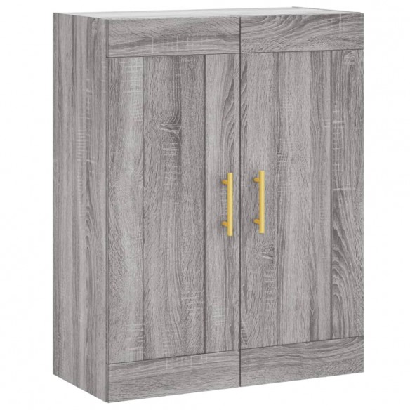 Armoire murale sonoma gris 69,5x34x90 cm bois d'ingénierie