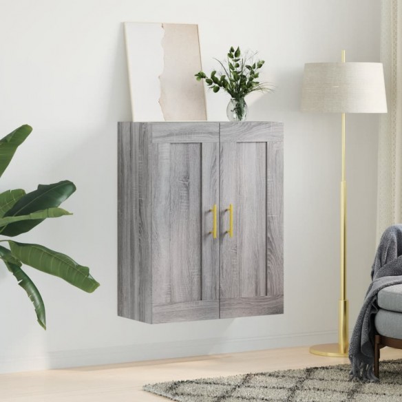 Armoire murale sonoma gris 69,5x34x90 cm bois d'ingénierie