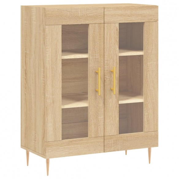 Buffet haut Chêne sonoma 69,5x34x180 cm Bois d'ingénierie