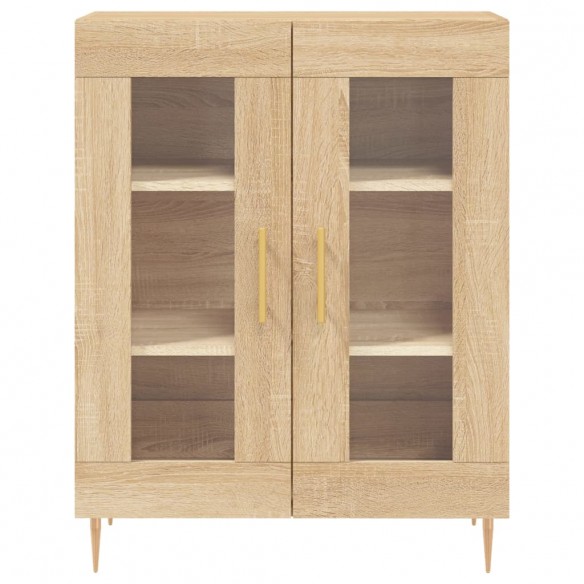 Buffet haut Chêne sonoma 69,5x34x180 cm Bois d'ingénierie