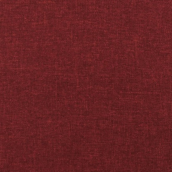 Repose-pied Rouge bordeaux 78x56x32 cm Tissu