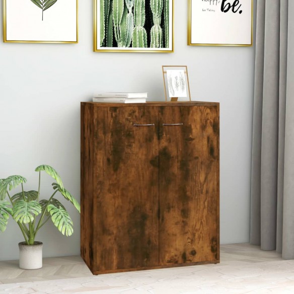 Buffet Chêne fumé 60x30x75 cm Bois d'ingénierie