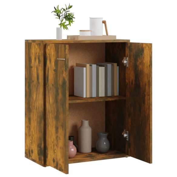 Buffet Chêne fumé 60x30x75 cm Bois d'ingénierie