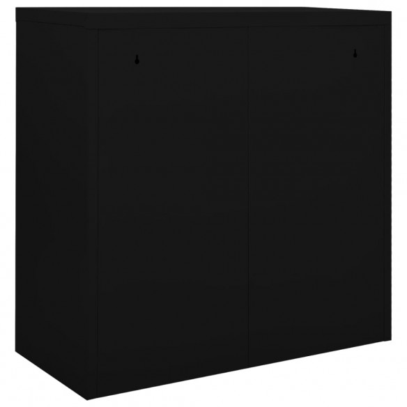 Armoire à portes coulissantes Noir 90x40x90 cm Acier