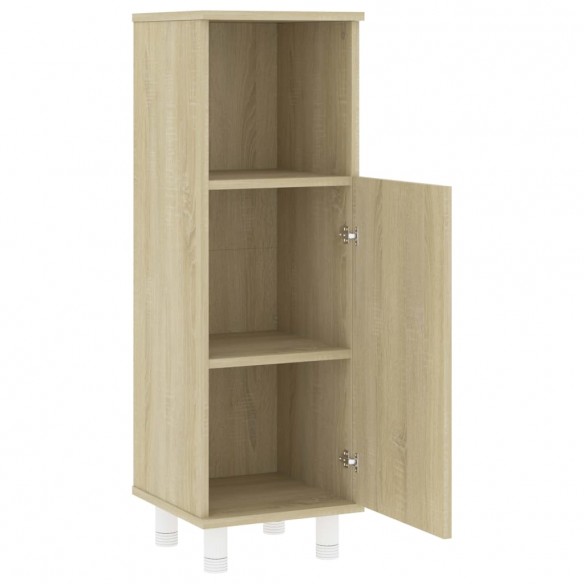 Armoire de salle de bain Chêne sonoma 30x30x95 cm Aggloméré