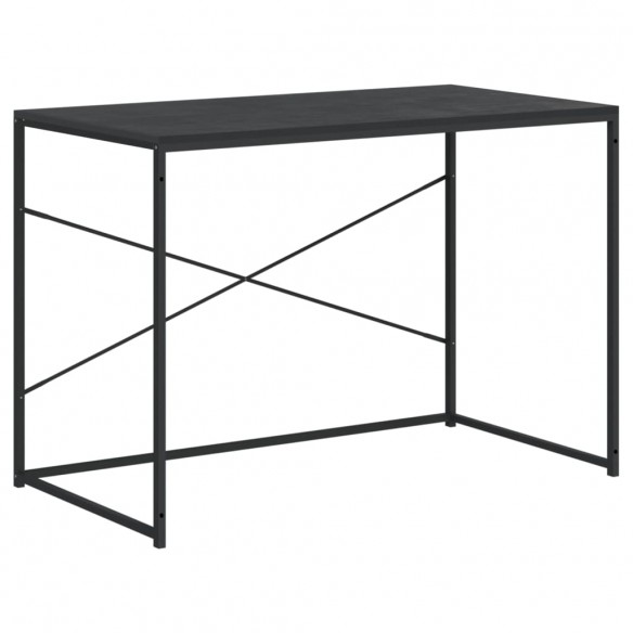 Bureau d'ordinateur Noir 110x60x70 cm Aggloméré