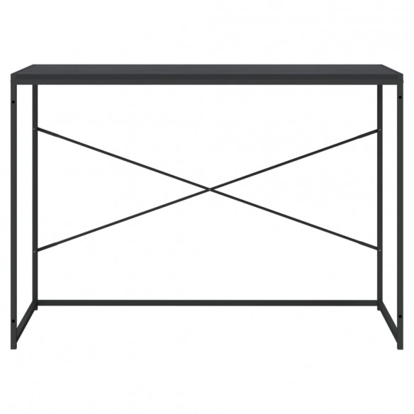 Bureau d'ordinateur Noir 110x60x70 cm Aggloméré