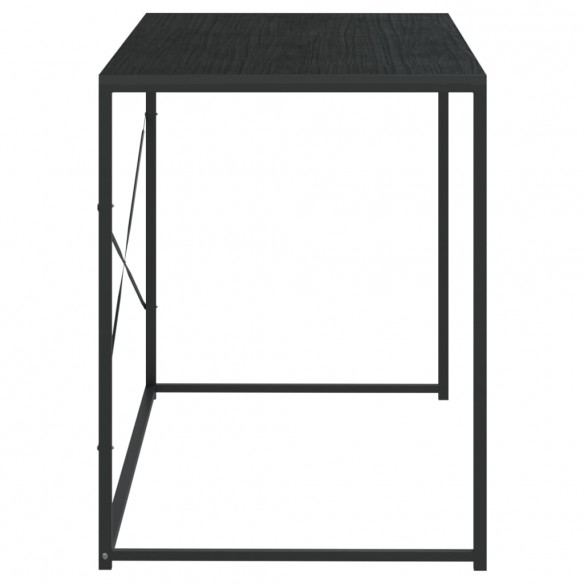 Bureau d'ordinateur Noir 110x60x70 cm Aggloméré