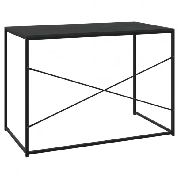 Bureau d'ordinateur Noir 110x60x70 cm Aggloméré