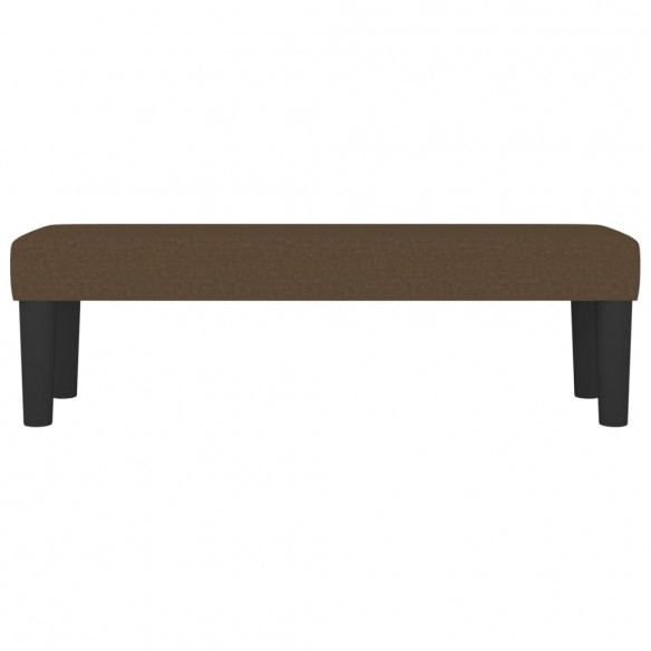 Banc Marron foncé 100x30x30 cm Tissu