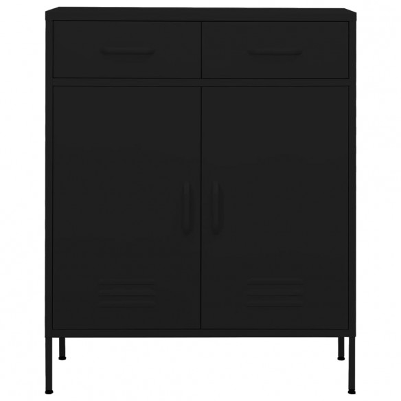 Armoire de rangement Noir 80x35x101,5 cm Acier