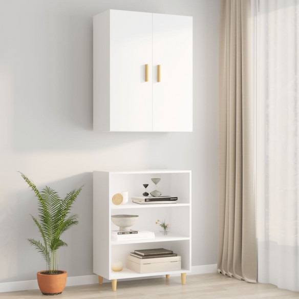 Armoire murale suspendue Blanc 69,5x34x90 cm