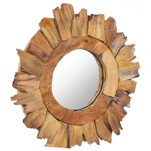 Miroir mural 40 cm Teck Rond