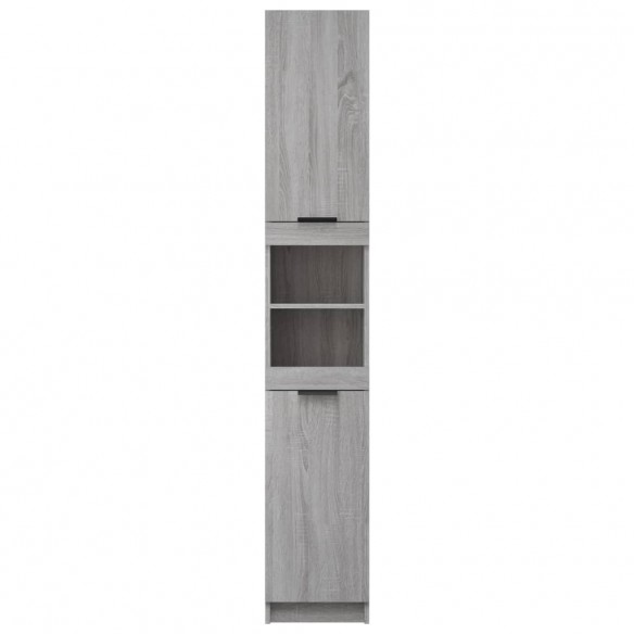 Armoire de bain Sonoma gris 32x34x188,5 cm Bois d'ingénierie