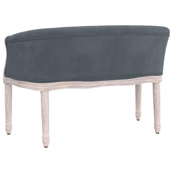 Banc Gris foncé 98x56x69 cm Velours