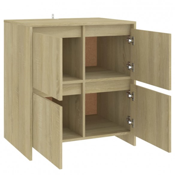 Buffets 2 pcs Chêne Sonoma 70x41x75 cm Aggloméré