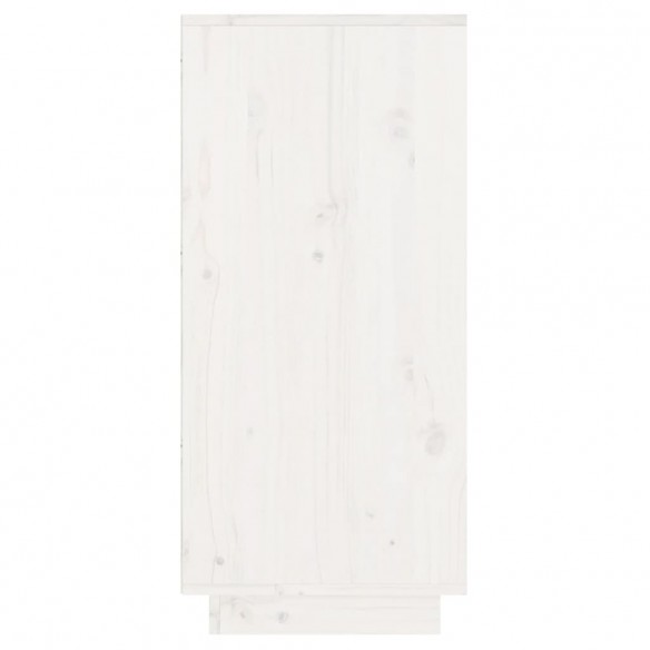 Armoire console Blanc 60x34x75 cm Bois de pin solide