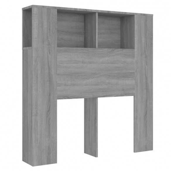 Armoire de tête de lit Sonoma gris 100x18,5x104,5 cm