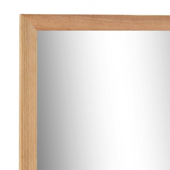 Armoire pour lavabo avec miroir Bois de noyer massif