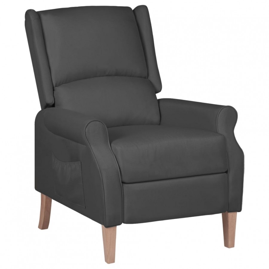 Fauteuil inclinable Gris foncé Tissu