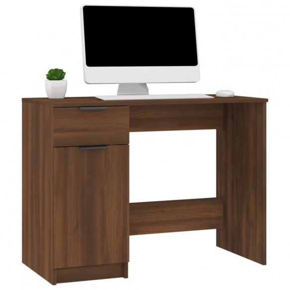 Bureau Chêne marron 100x50x75 cm Bois d'ingénierie