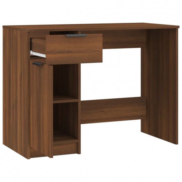 Bureau Chêne marron 100x50x75 cm Bois d'ingénierie