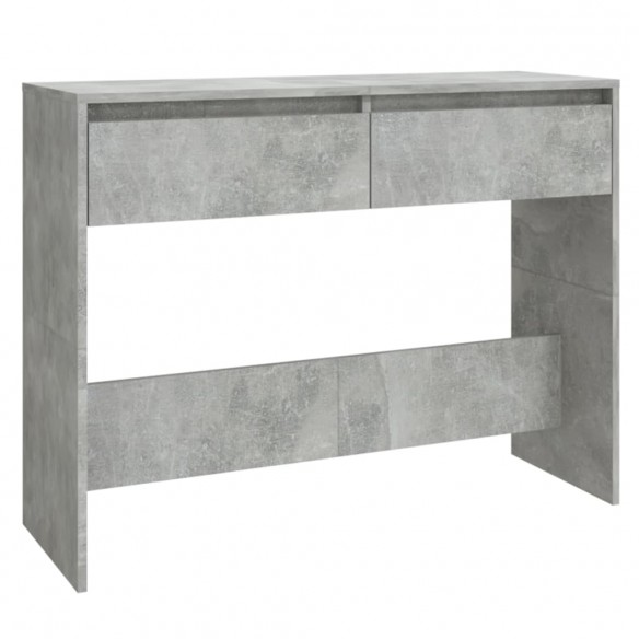 Table console Gris béton 100x35x76,5 cm Aggloméré