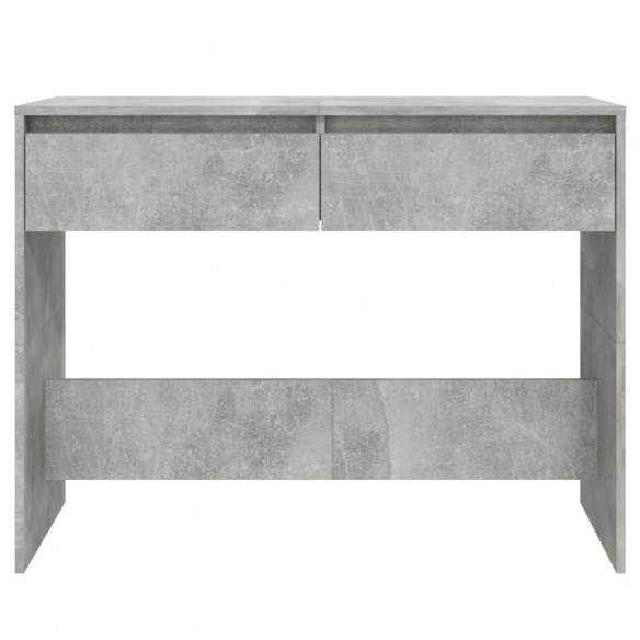 Table console Gris béton 100x35x76,5 cm Aggloméré