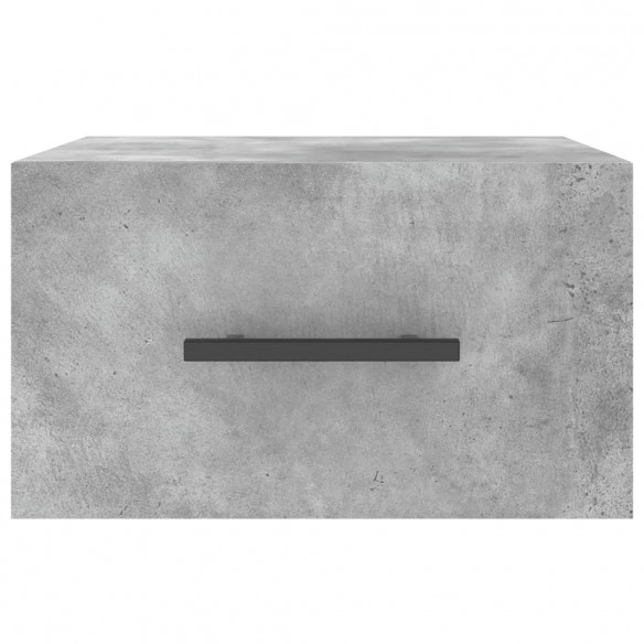 Tables de chevet murales 2 pcs gris béton 35x35x20 cm