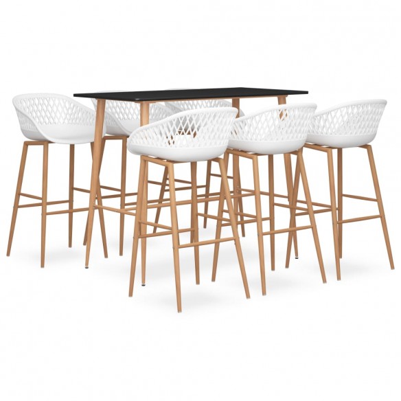 Ensemble de bar 7 pcs Noir et blanc