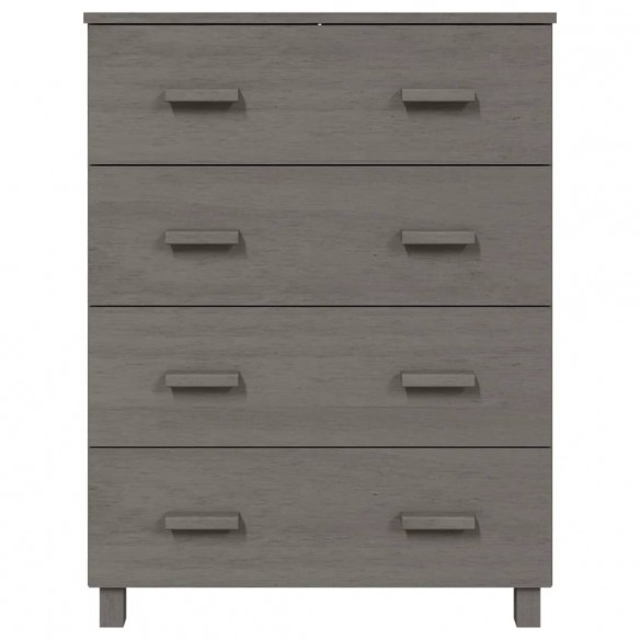 Buffet HAMAR Gris clair 79x40x103,5 cm Bois massif de pin