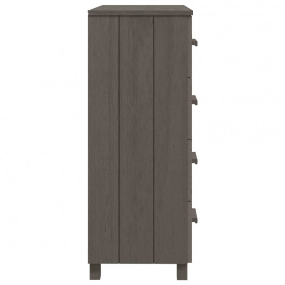 Buffet HAMAR Gris clair 79x40x103,5 cm Bois massif de pin