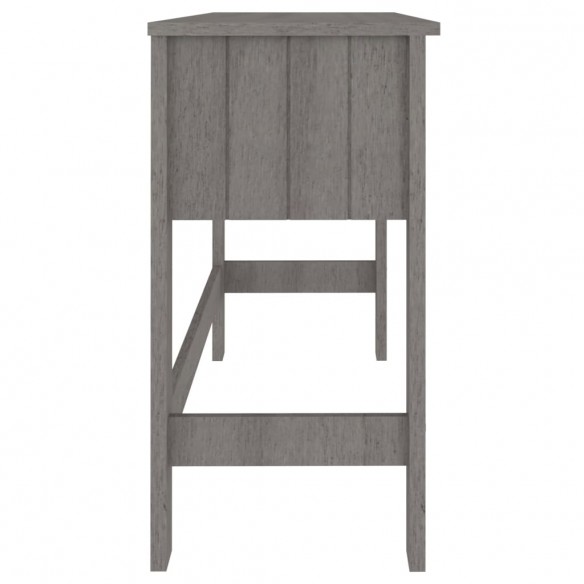 Bureau HAMAR Gris clair 110x40x75 cm Bois massif de pin