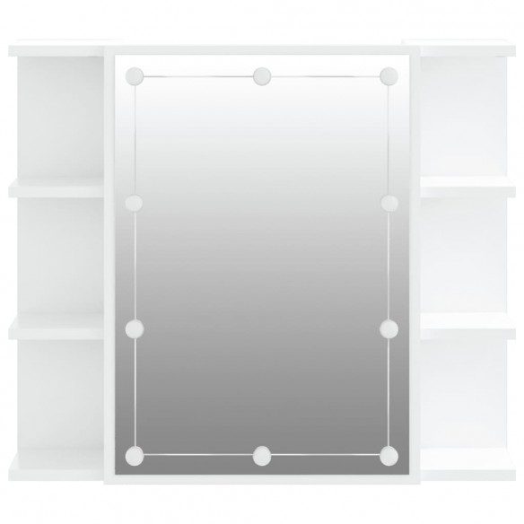 Armoire à miroir avec LED Blanc 70x16,5x60 cm