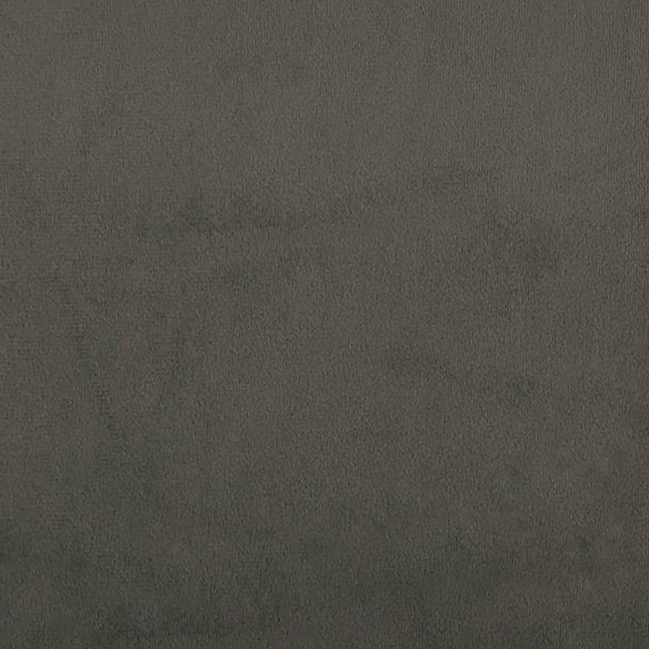 Repose-pied Gris foncé 60x60x36 cm Velours