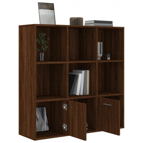 Armoire à livres Chêne marron 98x30x98 cm