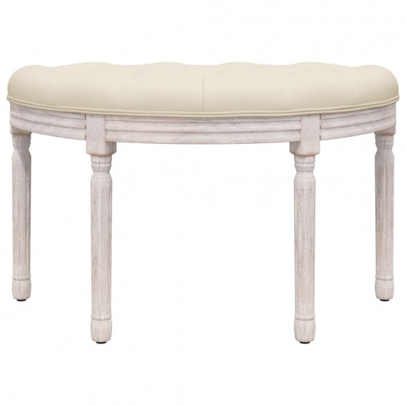 Banc beige 81,5x41x49 cm lin