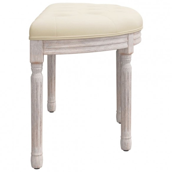 Banc beige 81,5x41x49 cm lin