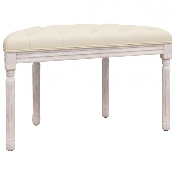 Banc beige 81,5x41x49 cm lin