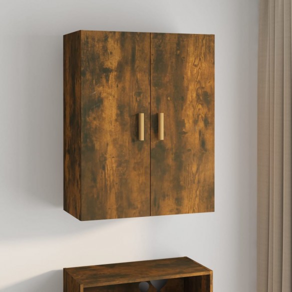 Armoire murale suspendue Chêne fumé 69,5x34x90 cm