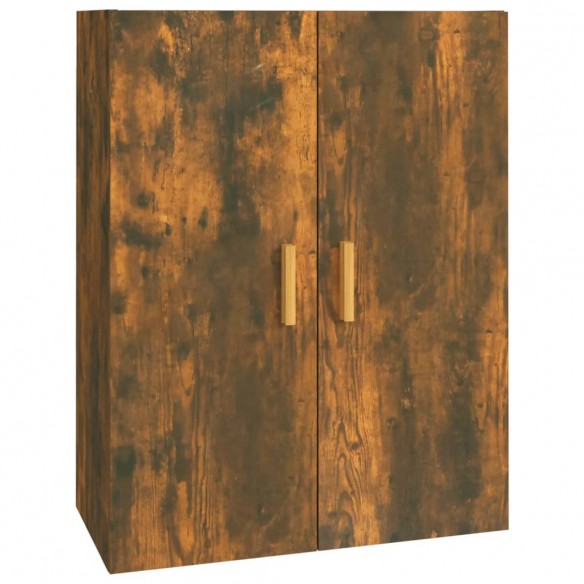 Armoire murale suspendue Chêne fumé 69,5x34x90 cm