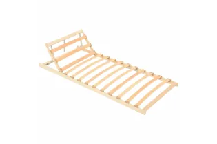 Sommier à lattes 13 lattes tête de lit réglable 70x200 cm
