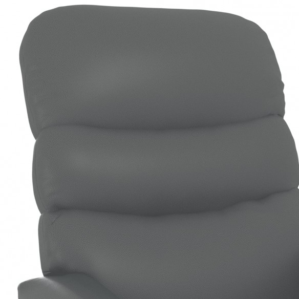 Fauteuil inclinable électrique Gris Similicuir