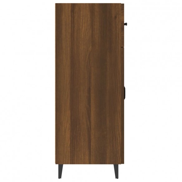 Buffet chêne marron 69,5x34x90 cm bois d'ingénierie