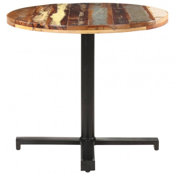 Table de bistro Carrée Ø80x75 cm Bois de récupération massif