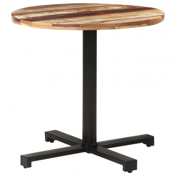 Table de bistro Carrée Ø80x75 cm Bois de récupération massif