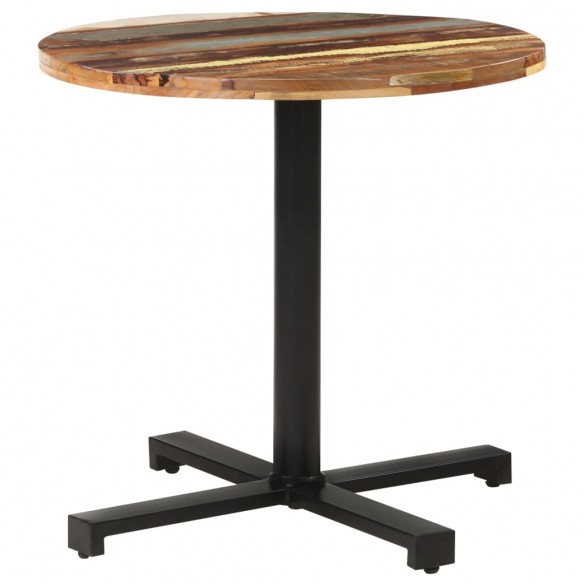 Table de bistro Carrée Ø80x75 cm Bois de récupération massif